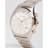  Shop Authentic Emporio Armani Zeta Chronograph Quartz White Dial Two Tone Steel Strap Watch For Men - AR1998 - Luxxuri