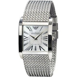  Shop Authentic Emporio Armani Super Slim Quartz White Dial Silver Mesh Bracelet Watch For Women - AR2015 - Luxxuri