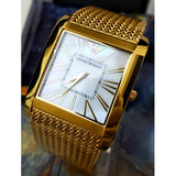  Shop Authentic Emporio Armani Mother of Pearl Dial Gold Mesh Bracelet Watch For Men - AR2016 - Luxxuri