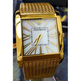  Shop Authentic Emporio Armani Mother of Pearl Dial Gold Mesh Bracelet Watch For Men - AR2016 - Luxxuri