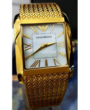  Shop Authentic Emporio Armani Super Slim Quartz White DIal Gold Mesh Bracelet Watch For Women - AR2017 - Luxxuri