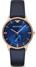  Shop Authentic Emporio Armani Classic Quartz Blue Dial Blue Leather Strap Watch For Men  - AR2071 - Luxxuri