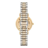  Shop Authentic Emporio Armani Gianni T Bar Analog White Dial Two Tone Steel Strap Watch For Women - AR2076 - Luxxuri
