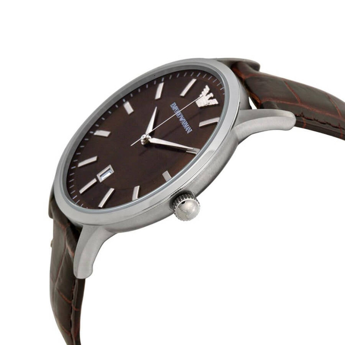  Shop Authentic Emporio Armani Renato Classic Brown Dial Brown Leather Strap Watch For Men - AR2413 - Luxxuri