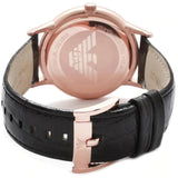  Shop Authentic Emporio Armani Renato Quartz Black Dial Black Leather Strap Watch For Men - AR2425 - Luxxuri