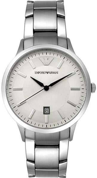  Shop Authentic Emporio Armani Classic Quartz White Dial Silver Steel Strap Watch For Men - AR2431 - Luxxuri