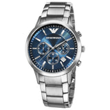  Shop Authentic Emporio Armani Renato Chronograph Blue Dial Silver Steel Strap Watch For Men - AR2448 - Luxxuri