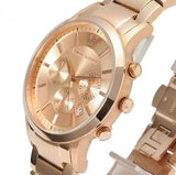  Shop Authentic Emporio Armani Classic Rose Gold Chronograph Steel Strap Watch For Men - AR2452 - Luxxuri