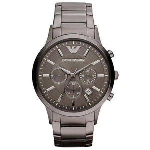  Shop Authentic Emporio Armani Classic Chronograph Grey Dial Grey Steel Strap Watch For Men - AR2454 - Luxxuri