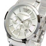  Shop Authentic Emporio Armani Renato Chronograph Cream Dial Silver Steel Strap Watch For Men - AR2458 - Luxxuri