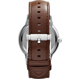  Shop Authentic Emporio Armani Renato Silver Dial Brown Leather Strap Watch For Men - AR2463 - Luxxuri