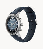  Shop Authentic Emporio Armani Classic Chronograph Blue Dial Blue Leather Strap Watch For Men - AR2473 - Luxxuri