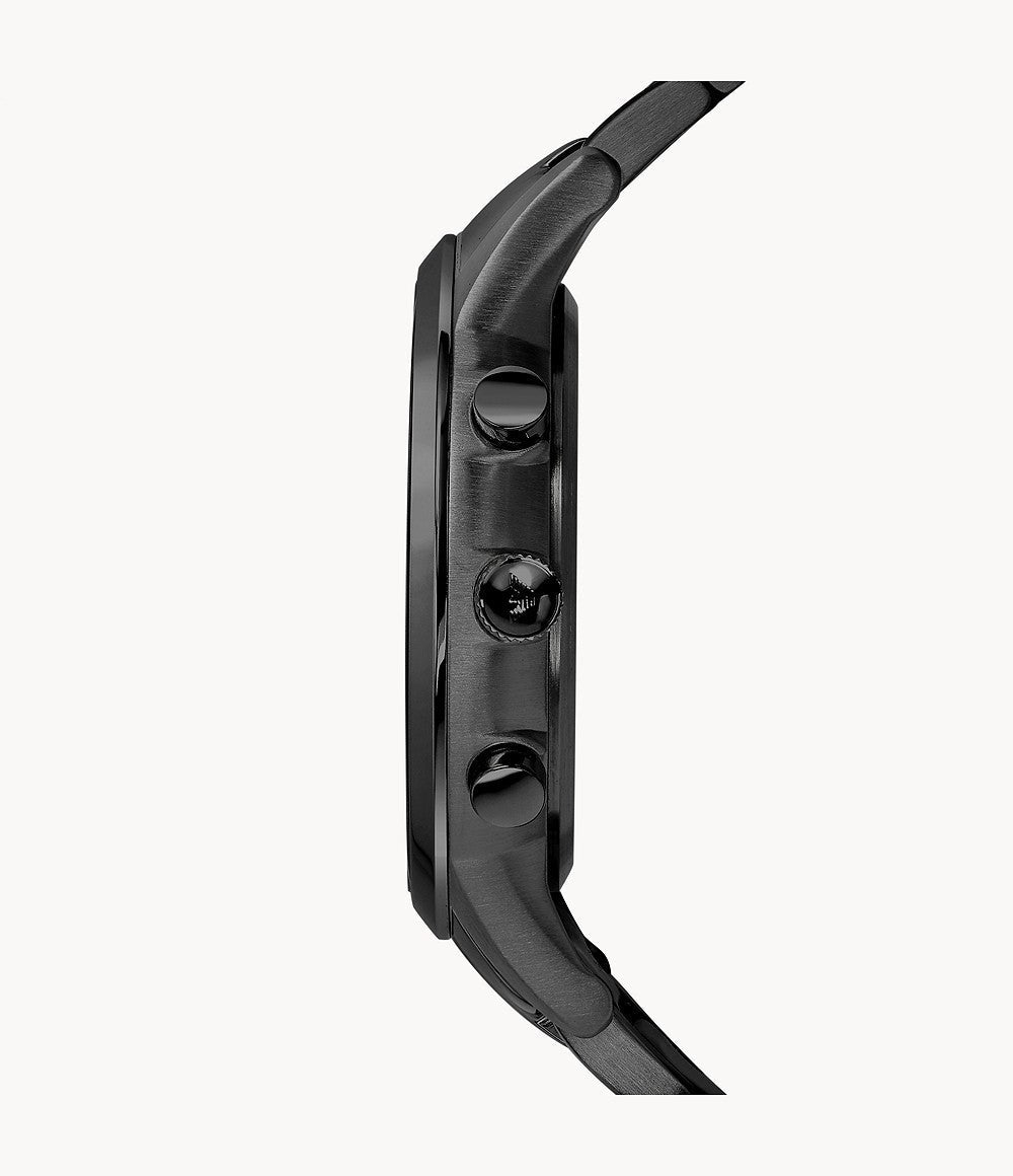  Shop Authentic Emporio Armani Dress Chronograph Quartz Black Dial Black Stainless Steel Strap Watch For Men - AR2485 - Luxxuri