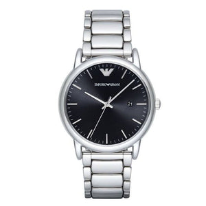  Shop Authentic Emporio Armani Luigi Quartz Black Dial Silver Steel Strap Watch For Men - AR2499 - Luxxuri