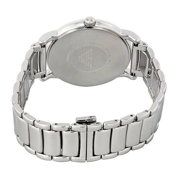  Shop Authentic Emporio Armani Luigi Quartz Black Dial Silver Steel Strap Watch For Men - AR2499 - Luxxuri
