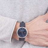 Shop Authentic Emporio Armani Dress Quartz Blue Dial Blue Leather Strap Watch For Men - AR2501 - Luxxuri