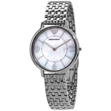  Shop Authentic Emporio Armani Kappa Mother of Pearl Dial Silver Steel Watch For Women - AR2507 - Luxxuri