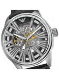  Shop Authentic Emporio Armani Meccanico Automatic Black Dial Leather Strap Watch For Men - AR4629 - Luxxuri