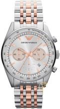  Shop Authentic Emporio Armani Sportivo Chronograph Silver Dial Two Tone Steel Strap Watch For Men - AR5999 - Luxxuri