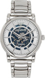  Shop Authentic Emporio Armani Meccanico Automatic Silver Dial Silver Steel Strap Watch for Men - AR60006 - Luxxuri