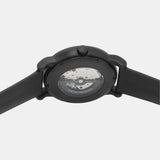  Shop Authentic Emporio Armani Luigi Automatic Skeleton Black Dial Black Leather Strap Watch For Men - AR60012 - Luxxuri