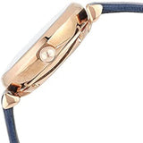  Shop Authentic Emporio Armani Gianni T-Bar Analog Silver Dial Blue Leather Strap Watch For Women - AR60020 - Luxxuri