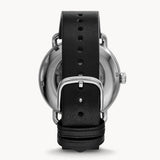  Shop Authentic Emporio Armani Meccanico Skeleton Black Dial Black Leather Strap Watch For Men - AR60026 - Luxxuri