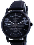  Shop Authentic Emporio Armani Meccanico Quartz Black Dial Black Leather Strap Watch For Men - AR60032 - Luxxuri