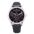  Shop Authentic Emporio Armani Analog Automatic Black Dial Black Leather Strap Watch For Men - AR60040 - Luxxuri