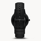  Shop Authentic Emporio Armani Meccanico Skeleton Black Dial Black Leather Strap Watch For Men - AR60046 - Luxxuri