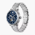  Shop Authentic Emporio Armani Mario Chronograph Automatic Blue Dial Silver Steel Strap Watch For Men - AR60052 - Luxxuri
