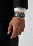  Shop Authentic Emporio Armani Mario Chronograph Automatic Blue Dial Silver Steel Strap Watch For Men - AR60052 - Luxxuri