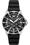  Shop Authentic Emporio Armani Meccanico Automatic Black Dial Black Silicone Strap Watch For Men - AR60062 - Luxxuri