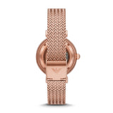  Shop Authentic Emporio Armani Meccanico Automatic White Dial Rose Gold Mesh Strap Watch For Women - AR60063 - Luxxuri