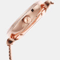  Shop Authentic Emporio Armani Meccanico Automatic White Dial Rose Gold Mesh Strap Watch For Women - AR60063 - Luxxuri