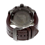  Shop Authentic Emporio Armani Delta Chronograph Brown Dial Brown Leather Strap Dial Watch For Men - AR6055 - Luxxuri