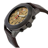  Shop Authentic Emporio Armani Delta Chronograph Brown Dial Brown Leather Strap Dial Watch For Men - AR6055 - Luxxuri