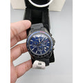  Shop Authentic Emporio Armani Sigma Chronograph Blue Dial Black Silicone Strap Watch For Men - AR6121 - Luxxuri