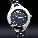  Shop Authentic Emporio Armani Classic Quartz Black Dial Silver Steel Strap Watch For Women - AR7328 - Luxxuri