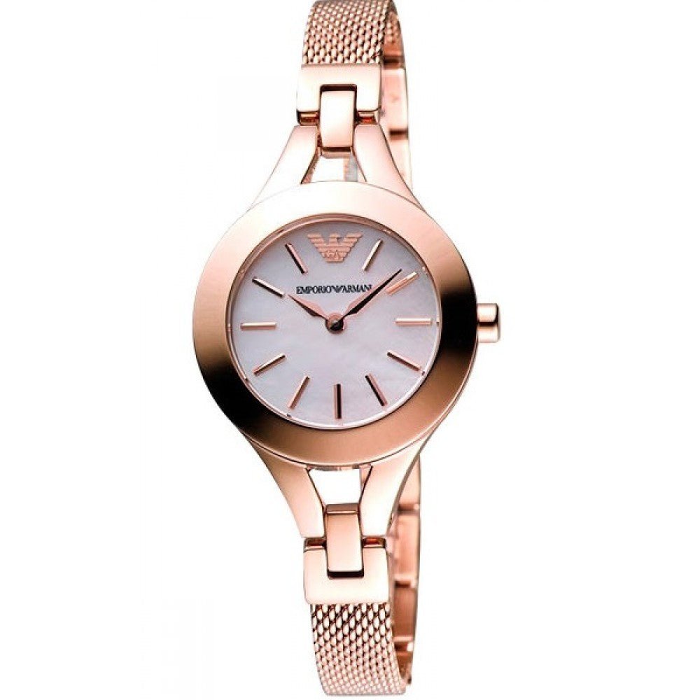  Shop Authentic Emporio Armani Chiara Analog White Dial Rose Gold Steel Strap Watch For Women - AR7329 - Luxxuri