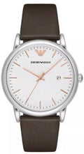  Shop Authentic Emporio Armani Kappa Quartz White Dial Brown Leather Strap Watch For Men - AR80006 - Luxxuri