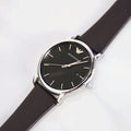  Shop Authentic Emporio Armani Kappa Quartz Black Dial Brown Leather Strap Watch For Men - AR80008 - Luxxuri