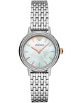  Shop Authentic Emporio Armani Interchangeable Analog Mother of Pearl Dial Silver Steel Strap Watch For Women - AR80020 - Luxxuri