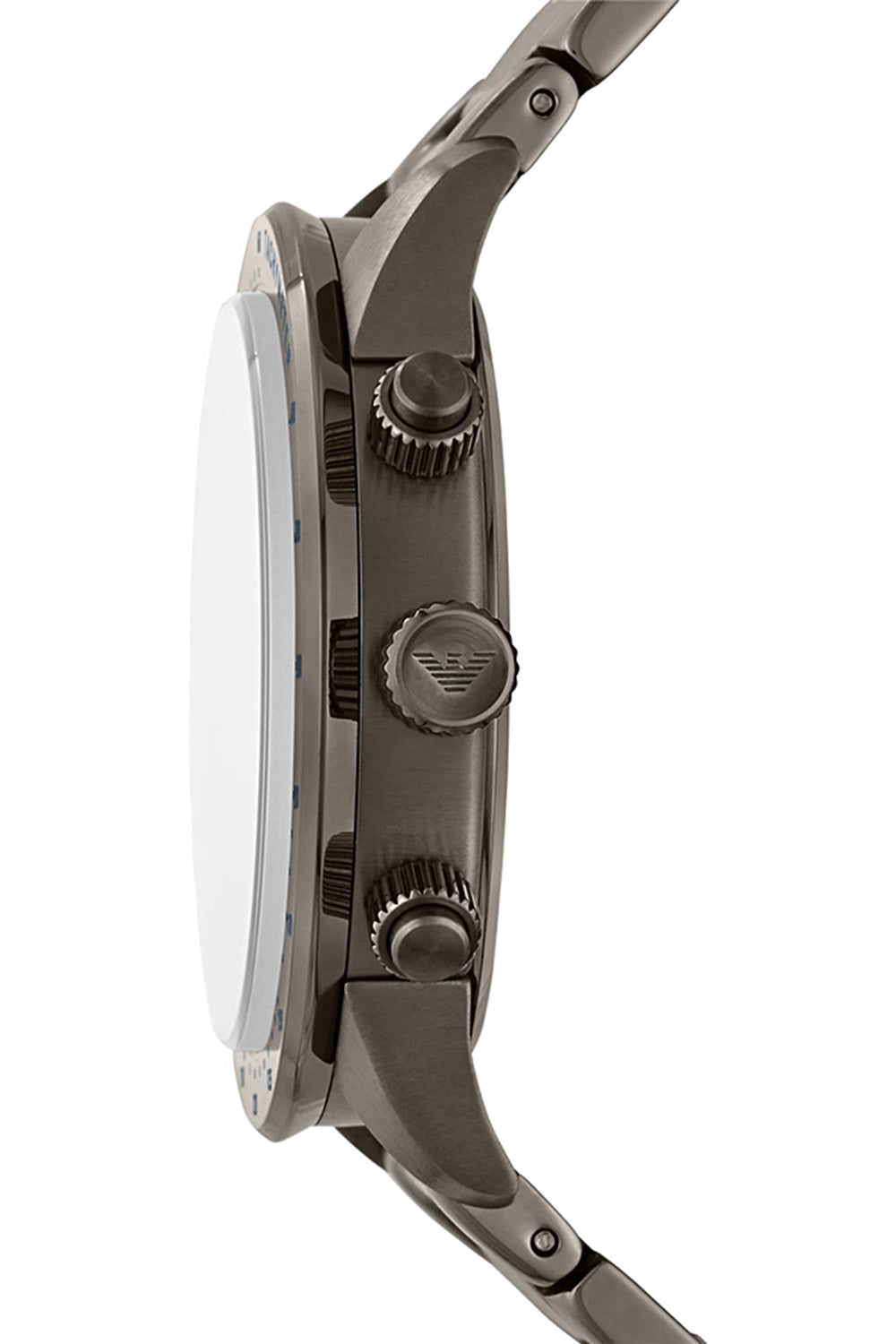  Shop Authentic Emporio Armani Mario Chronograph Blue Dial Grey Steel Strap Watch For Men - AR80045 - Luxxuri