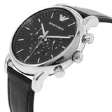  Shop Authentic Emporio Armani Dress Analog Black Dial Black Leather Strap Watch For Men - AR8029 - Luxxuri
