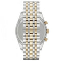  Shop Authentic Emporio Armani Tazio Chronograph Blue Dial Gold & Silver Stainless Steel Strap Watch For Men - AR8030 - Luxxuri