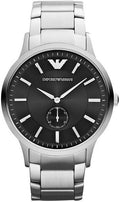  Shop Authentic Emporio Armani Classic Quartz Black Dial Silver Steel Strap Watch For Men - AR9107 - Luxxuri