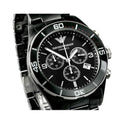  Shop Authentic Emporio Armani Black Ceramic Chronograph Black Dial Watch For Men - AR1421 - Luxxuri