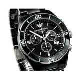  Shop Authentic Emporio Armani Black Ceramic Chronograph Black Dial Watch For Men - AR1421 - Luxxuri
