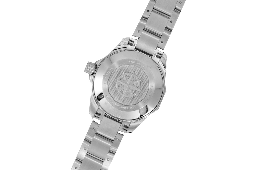  Shop Authentic Tag Heuer Aquaracer Professional 200 Quartz Diamond Mother of Pearl Dial Silver Steel Strap Watch for Women - WBP1416.BA0622 - Luxxuri
